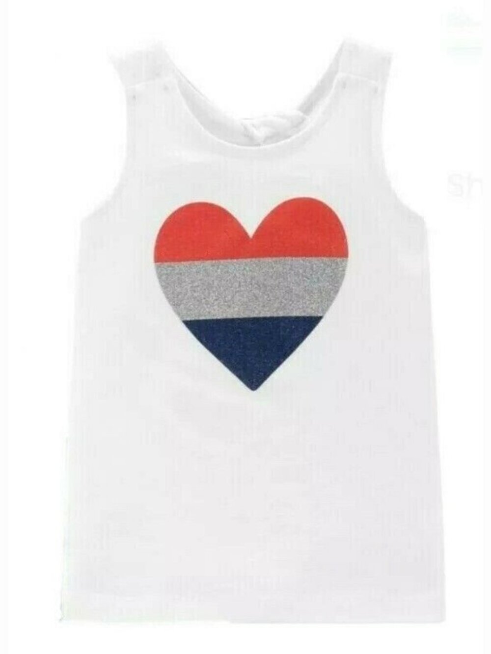 Baby Toddler Girls 4th of July Tank Top Holiday Sleeveless American Flag 2T New